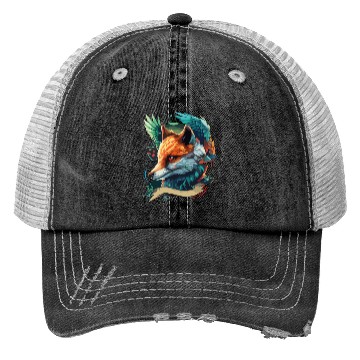 Discover fox head Trucker Hats