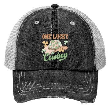 Discover One lucky cowboy St Patricks Day Trucker Hats