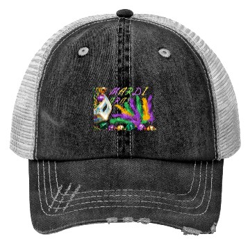 Discover Happy Mardi Gras 2023 Funny Mardi Gras Trucker Hats