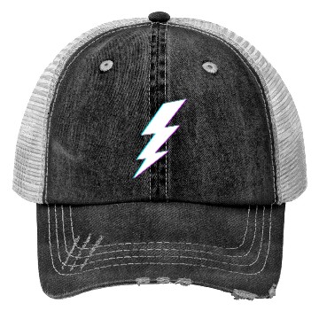 Discover Lightning Bolt Vaporwave Storm Lightning Trucker Hats