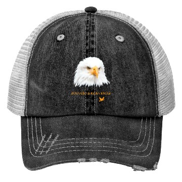 Discover Bald Eagle Gift Idea Focussed like an Eagle Photo Trucker Hats