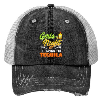 Discover Girls Night I'll bring the Tequila Spring Break Trucker Hats