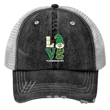 Discover Love Caregiver Life St. Patrick's Day Trucker Hats