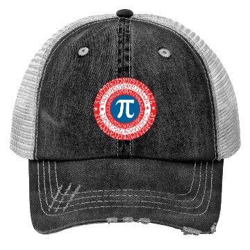 Discover Captain Pi Superhero Shield Trucker Hats