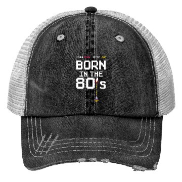 Discover 1989 Birtday Retro Gamer Pixel Born in the 80s Trucker Hats