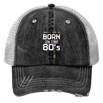 Discover 1982 Birtday Retro Gamer Pixel Born in the 80s Trucker Hats