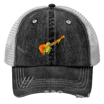 Discover Melting Guitar, Guitar Lover Trucker Hats