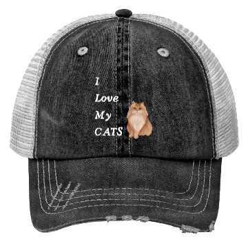 Discover I love my cats - Meow Trucker Hats