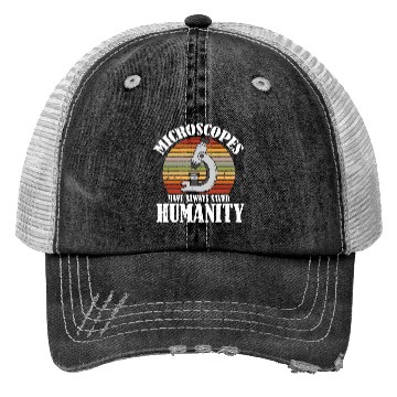 Discover Biology Biologist Microscope Trucker Hats