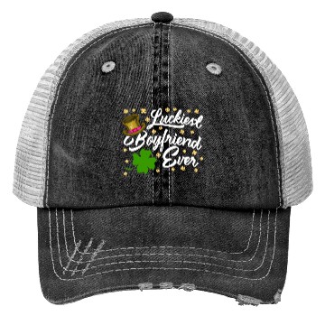 Discover Luckiest Boyfriend Ever Valentine's Day Trucker Hats