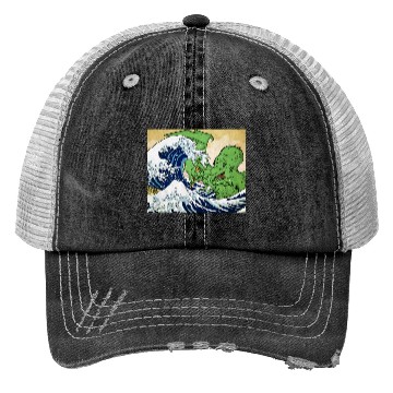 Discover The Great Wave off Octopus Trucker Hats