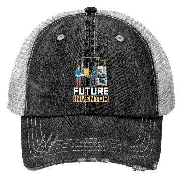 Discover Future Inventor AI Artificial Intelligence Robot Trucker Hats