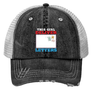 Discover Postal Worker Mail Lady Delivery Mail Escort Trucker Hats