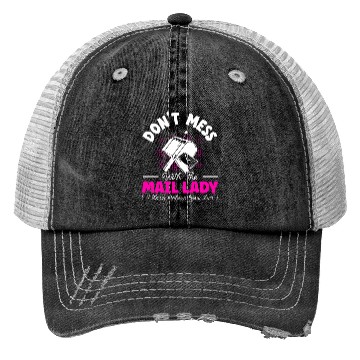 Discover Postal Worker Mail Lady Delivery Mail Escort Trucker Hats
