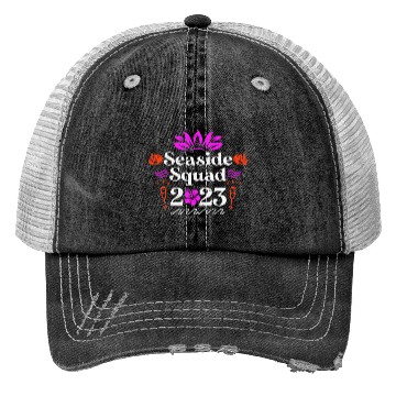 Discover Seaside Squad 2023 Summer Vacation Spring Break Trucker Hats