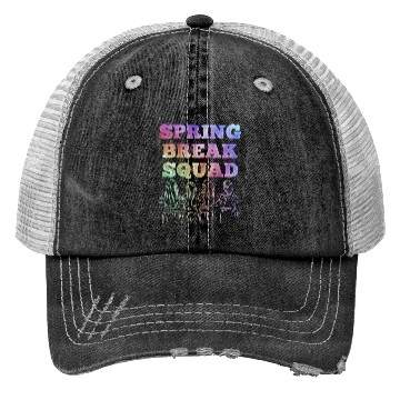 Discover Spring Break Squad Summer Vacation Spring Break Trucker Hats