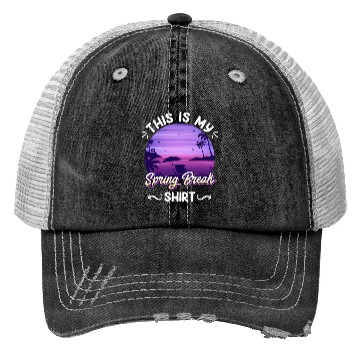Discover Party Sun Beach This is my Spring Break Trucker Hats