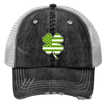 Discover USA Shamrock St. Patrick's Day USA Trucker Hats