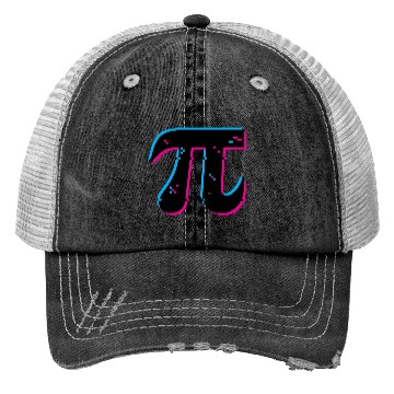 Discover Glitched Out Pi Day Symbol Trucker Hats