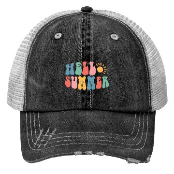 Discover Hello Summer SVG Trucker Hats