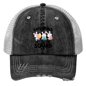 Discover Fun Egg Hunt Squad Easter Day Family Matching Hunt Trucker Hats