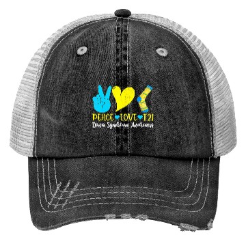 Discover Hand Print Socks World Down Syndrome Awareness Day Trucker Hats
