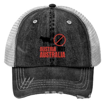 Discover Austria Not Australia Kangaroos Funny Pun Trucker Hats