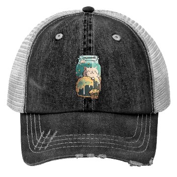 Discover Cat in the Cookie Jar Trucker Hats