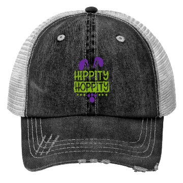 Discover Cute Sunday School or Egg Hunt Hippity Hoppity Trucker Hats