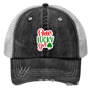 Discover One Lucky Girl Trucker Hats