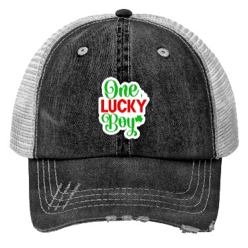 Discover One Lucky Boy Trucker Hats