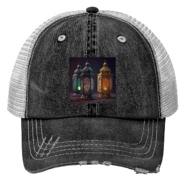 Discover Ramadan lanterns Trucker Hats