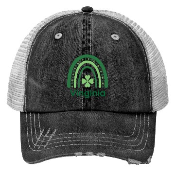 Discover Vinginia Clover Charm Boho Rainbow Trucker Hats