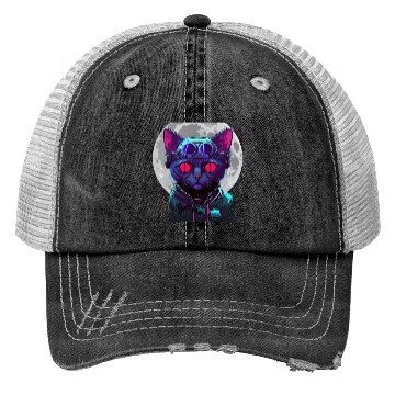 Discover SPACE CAT 1 Trucker Hats