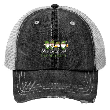 Discover Shenanigans Coordinator St Patricks Day Gnomes Trucker Hats