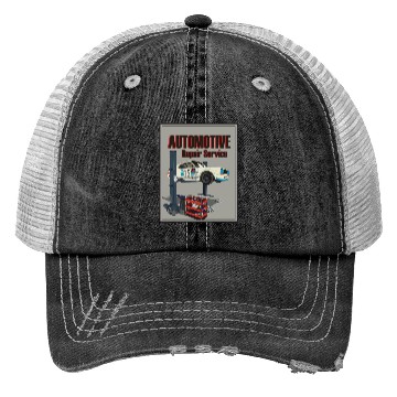Discover Automotive repair service Trucker Hats