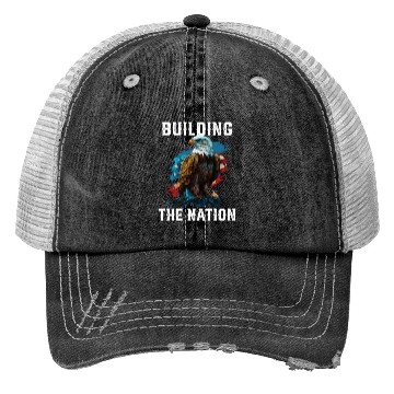 Discover Building the Nation American Bald Eagle America Trucker Hats