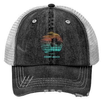 Discover Orient Beach Saint Martin Cool Souvenir Vacation Trucker Hats