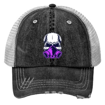 Discover Terrifying skull Trucker Hats