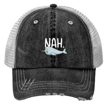 Discover Procrastinating Narwhal Lover Aquatic Animals Trucker Hats