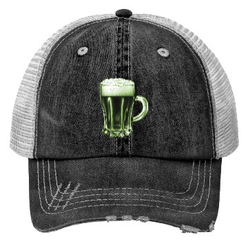 Discover beer mug green version 2 Trucker Hats