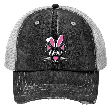 Discover Happy Easter Motif Easter Eggs Funny Easter Bunny Trucker Hats