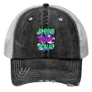 Discover Spring Break Squad Summer Vacation Spring Break Trucker Hats