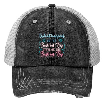 Discover Besties Trip Vacation with Friends Spring Break Trucker Hats