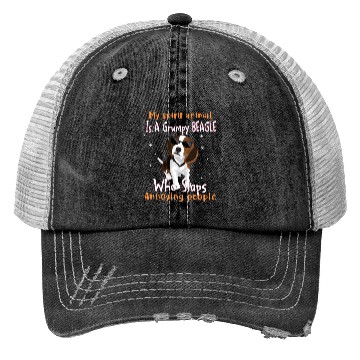 Discover My Spirit animal Is A Grumpy Beagle Trucker Hats