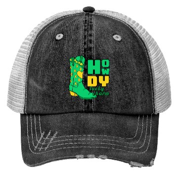 Discover Howdy Lucky Charm St Patrick Day Apparel Trucker Hats