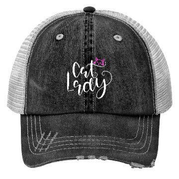 Discover Cat lady Meow Trucker Hats
