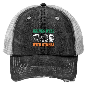 Discover Shamrock Drinks Well With Others St Patrick's Day Trucker Hats
