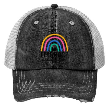 Discover Embrace Echolalia Special Education Teacher Trucker Hats
