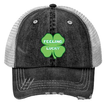Discover FEELING lucky funny St. patty's day Trucker Hats